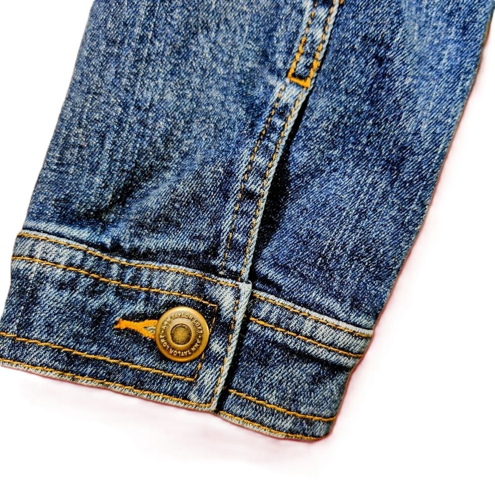 Ann Taylor LOFT Women’s Stretch Denim Jacket Size 6 Blue Jean Button Front - Picture 5 of 7